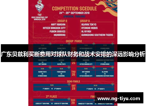广东贝兹利买断费用对球队财务和战术安排的深远影响分析